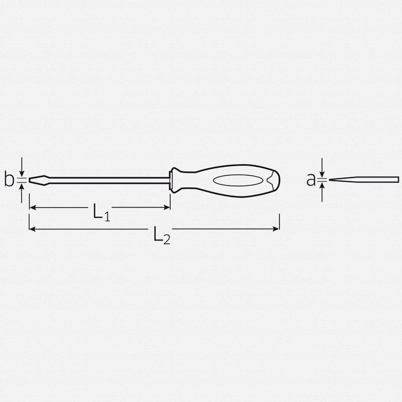Stahlwille 46203040 4620 DRALL  4 x 100mm Slotted Screwdriver