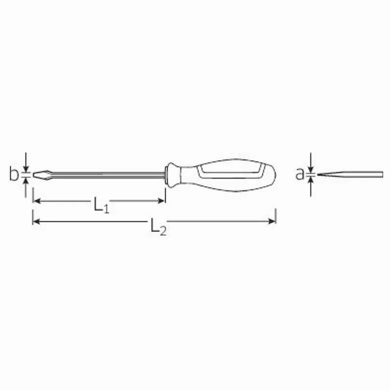 Stahlwille 46223314 Drall   Slotted  Screwdriver, Size 7 mm