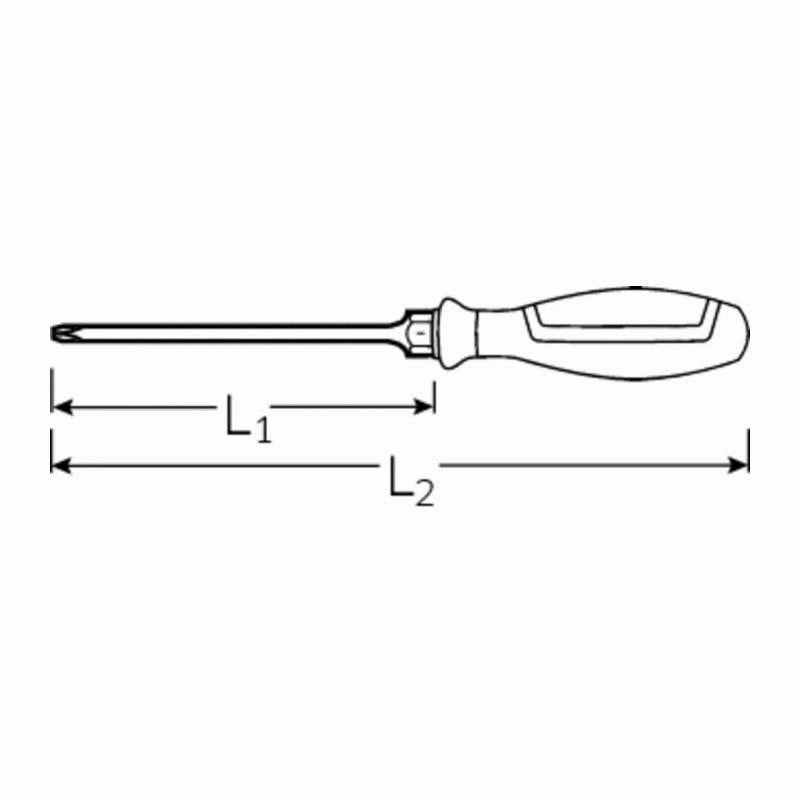 Stahlwille 46313001 4631 DRALL  #1 x 250mm Phillips Screwdriver