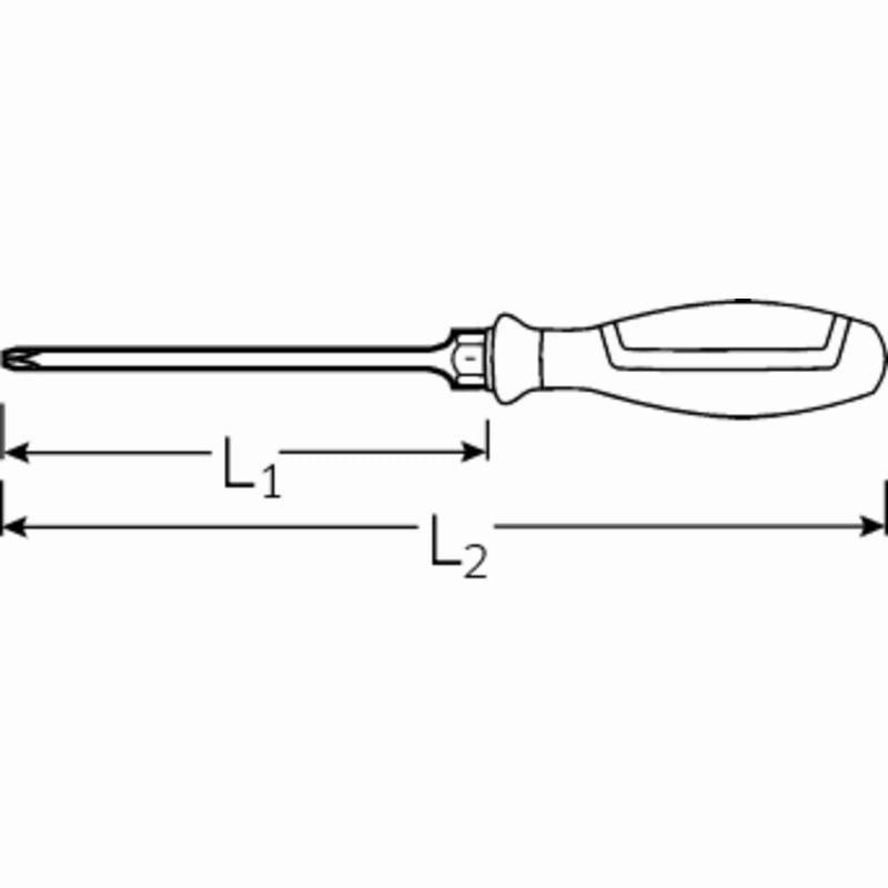 Stahlwille 46403002 4642 DRALL  #2 x 100mm Pozidriv Screwdriver