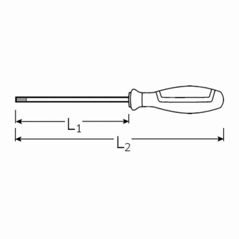 Stahlwille 46563010 4656 DRALL  T10s x 80mm Security TORX Screwdriver