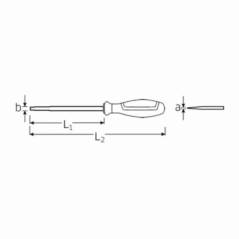 Stahlwille 46603030 4660 VDE DRALL  3 Insulated Slotted Screwdriver