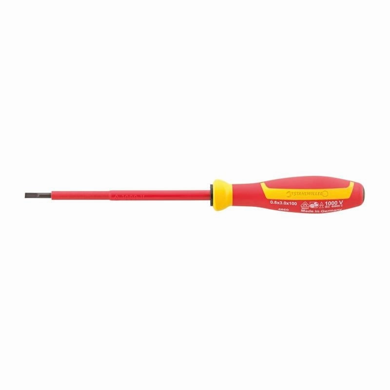 Stahlwille 46603030 4660 VDE DRALL  3 Insulated Slotted Screwdriver