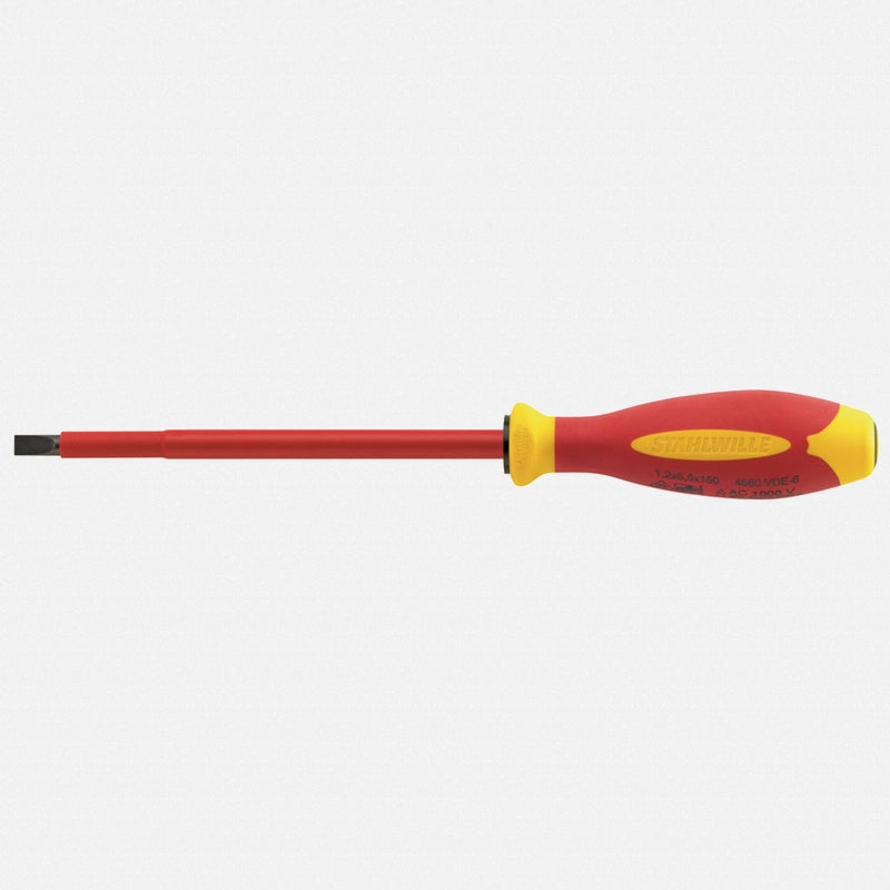 Stahlwille 46603040 4660 VDE DRALL  4 mm Insulated Slotted Screwdriver
