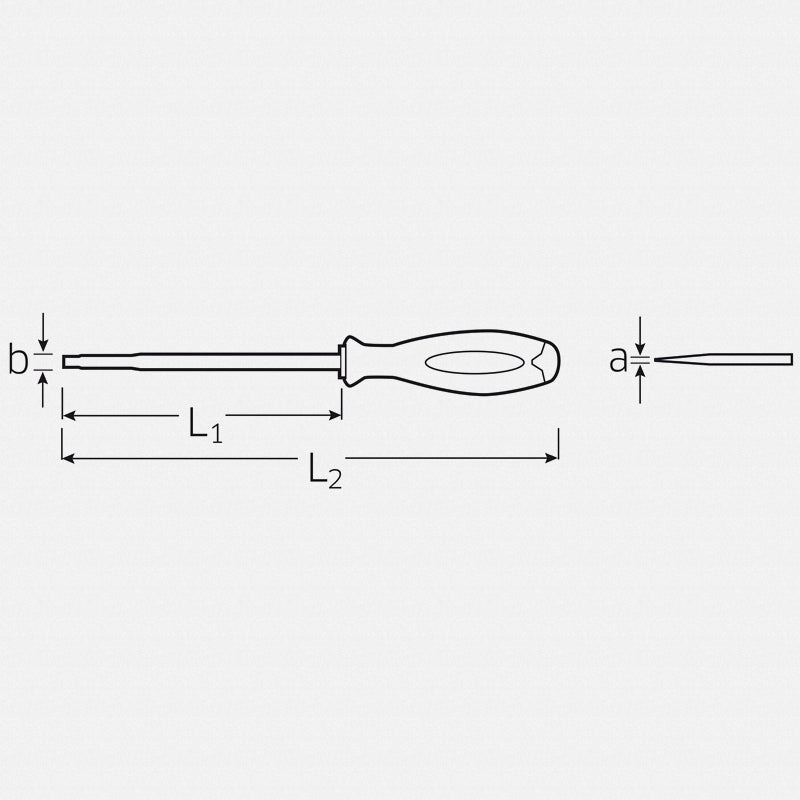 Stahlwille 46603040 4660 VDE DRALL  4 mm Insulated Slotted Screwdriver