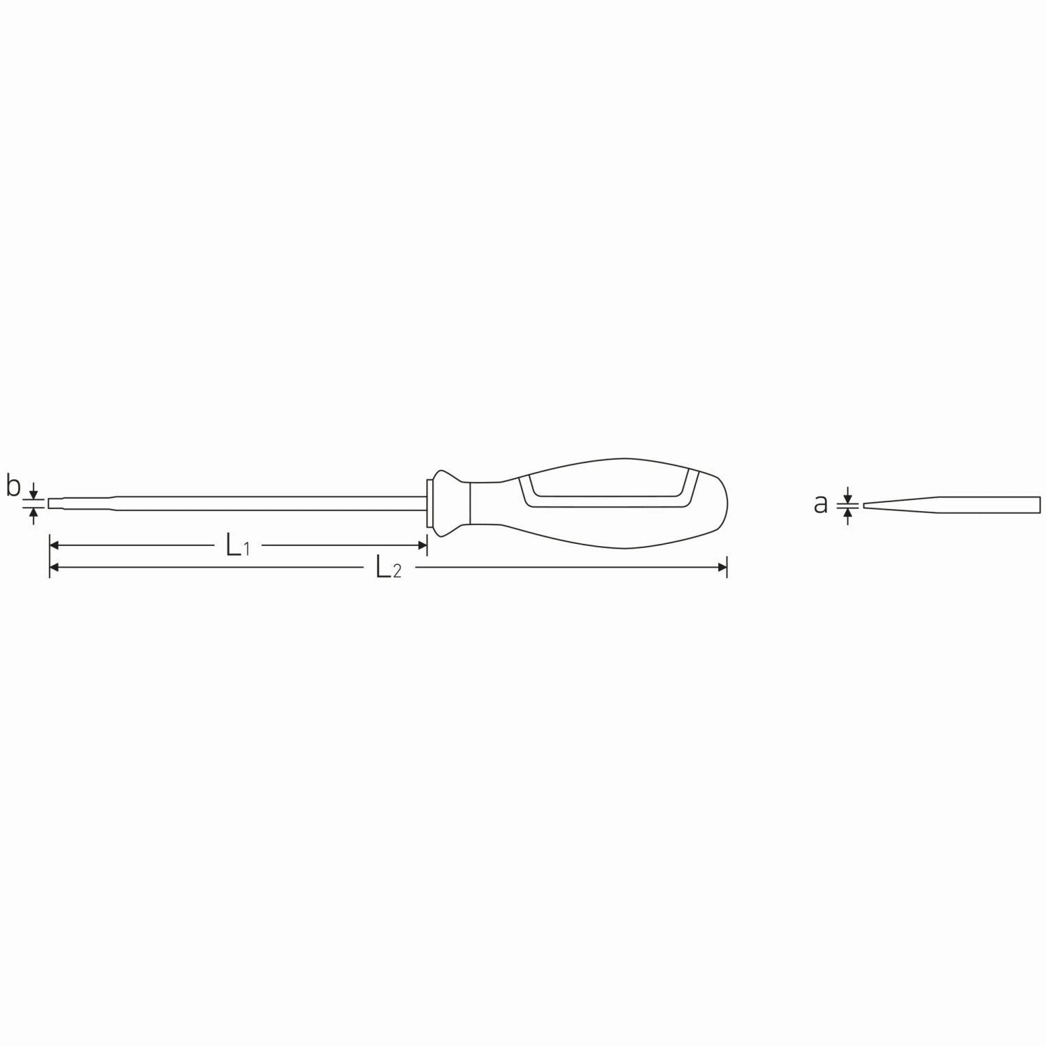 Stahlwille 46613055 VDE slotted screwdriver Drall 