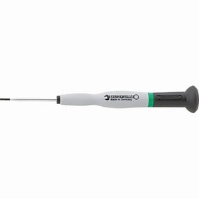 Stahlwille 47513001 4751 Size 1 Precision Slotted Screwdriver, 0.16 x 0.8 mm