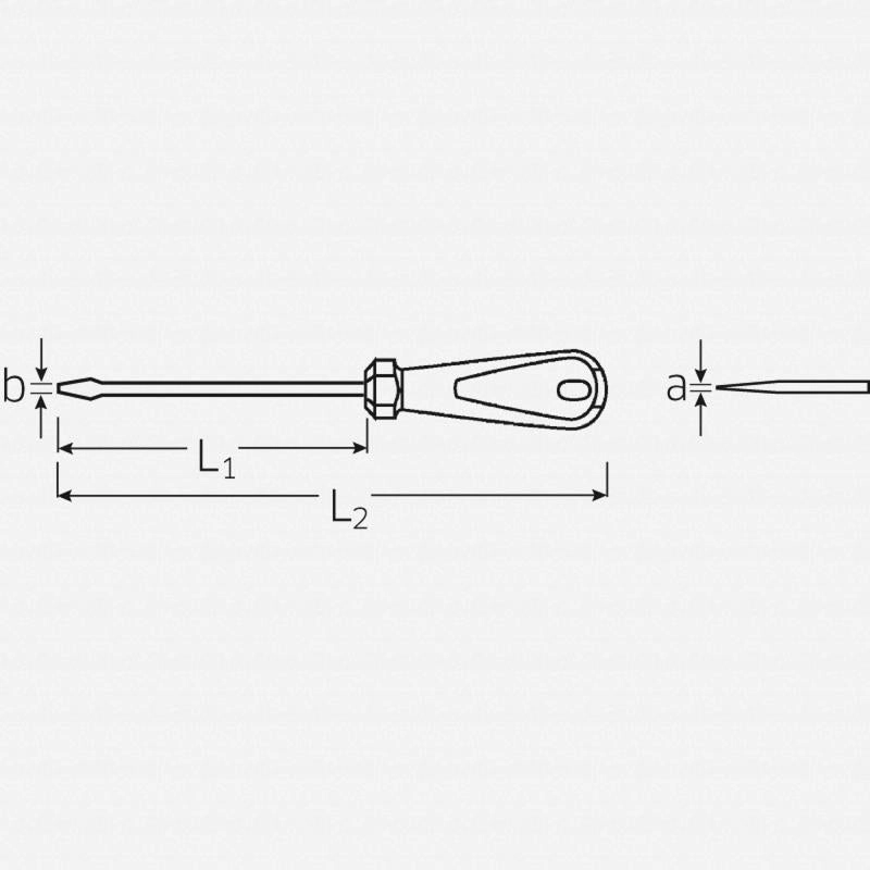 Stahlwille 48202100 4820 3K DRALL 12 x 250mm Slotted Screwdriver