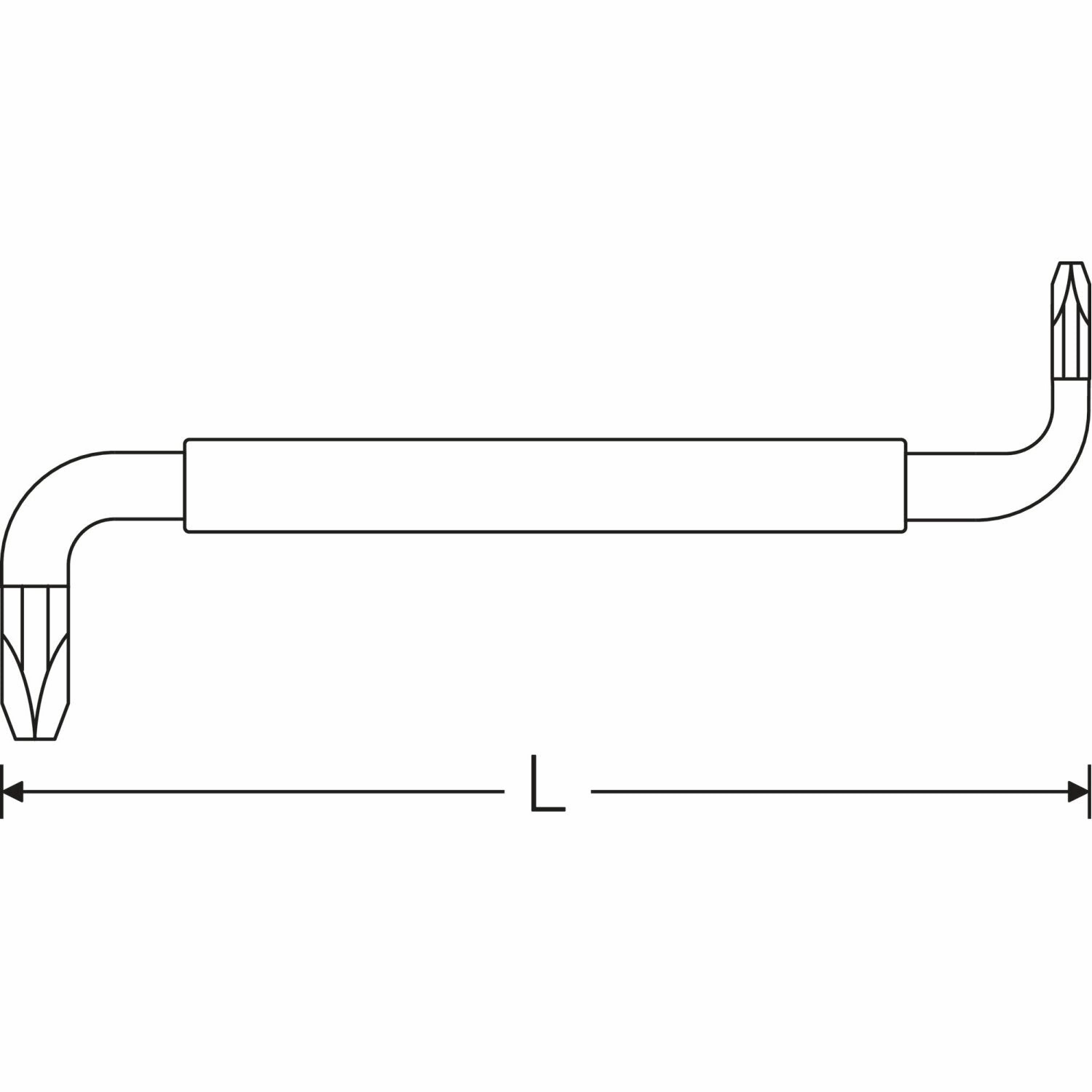 Stahlwille 73282002 Hex key for PHILLIPS screws PH