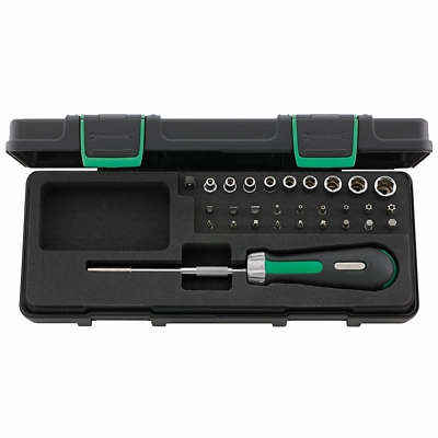 Stahlwille 96182203 4008/27/1R Ratcheting BIT Holder Set