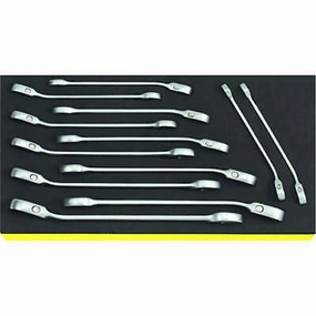 Stahlwille 96830649 TCS 17/12 Ratchet Ring Spanner Set, 12 pcs