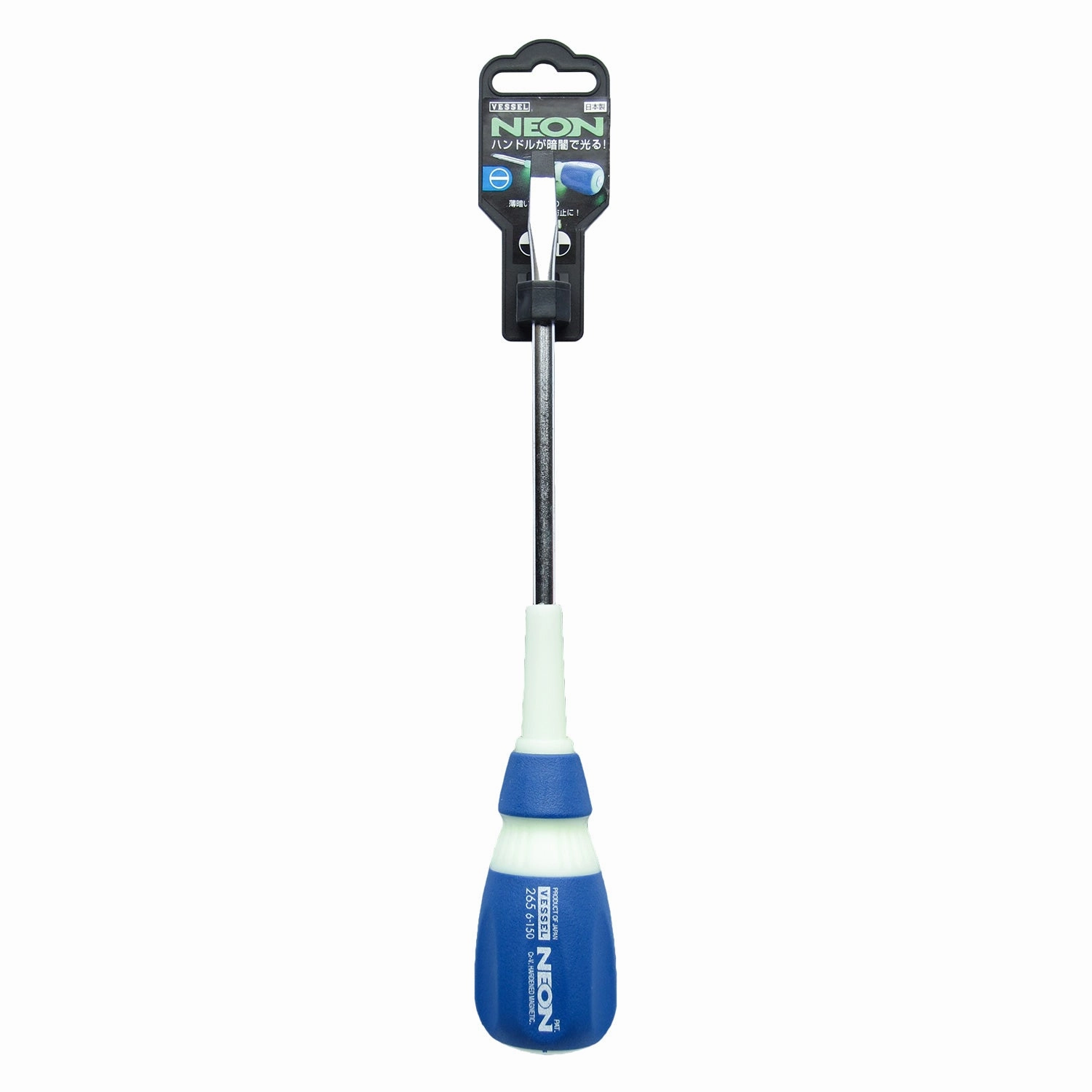 Vessel Tools 265S6150 Neon Screwdriver, 6 x 150 mm