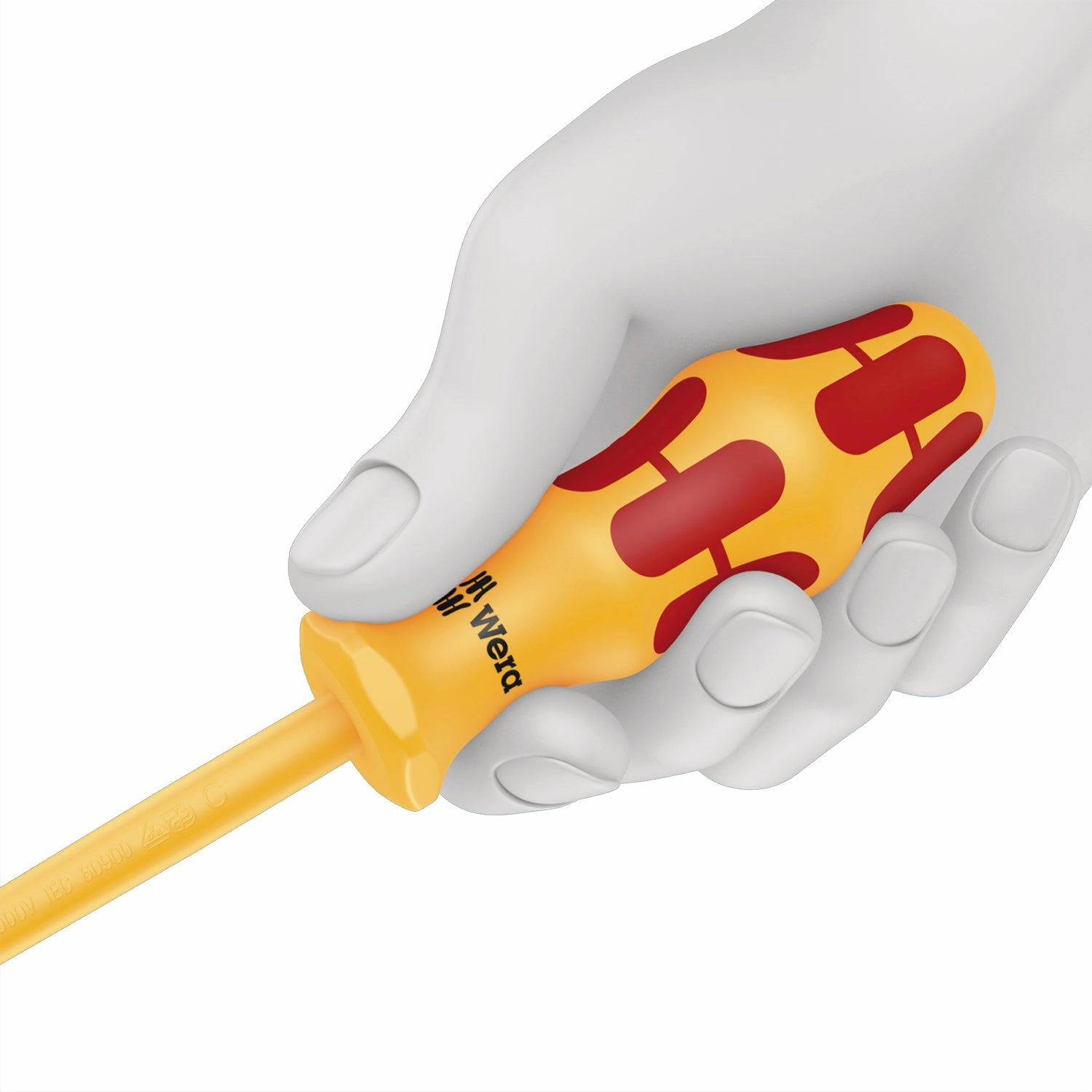 Wera 1060 i VDE-insulated Kraftform slotted screwdriver, 1 x 5.5 x 125 mm