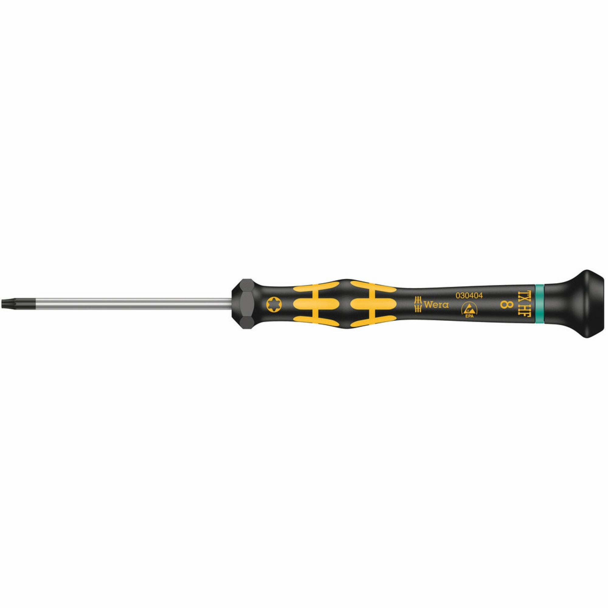 Wera 1567 TORX HF ESD Kraftform Micro screwdriver with holding function for TORX screws, TX 10 x 60 mm