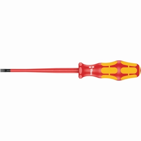 Wera 160 iS VDE Insulated screwdriver with reduced blade diameter for slotted screws, 0.8 x 4 x 100 mm