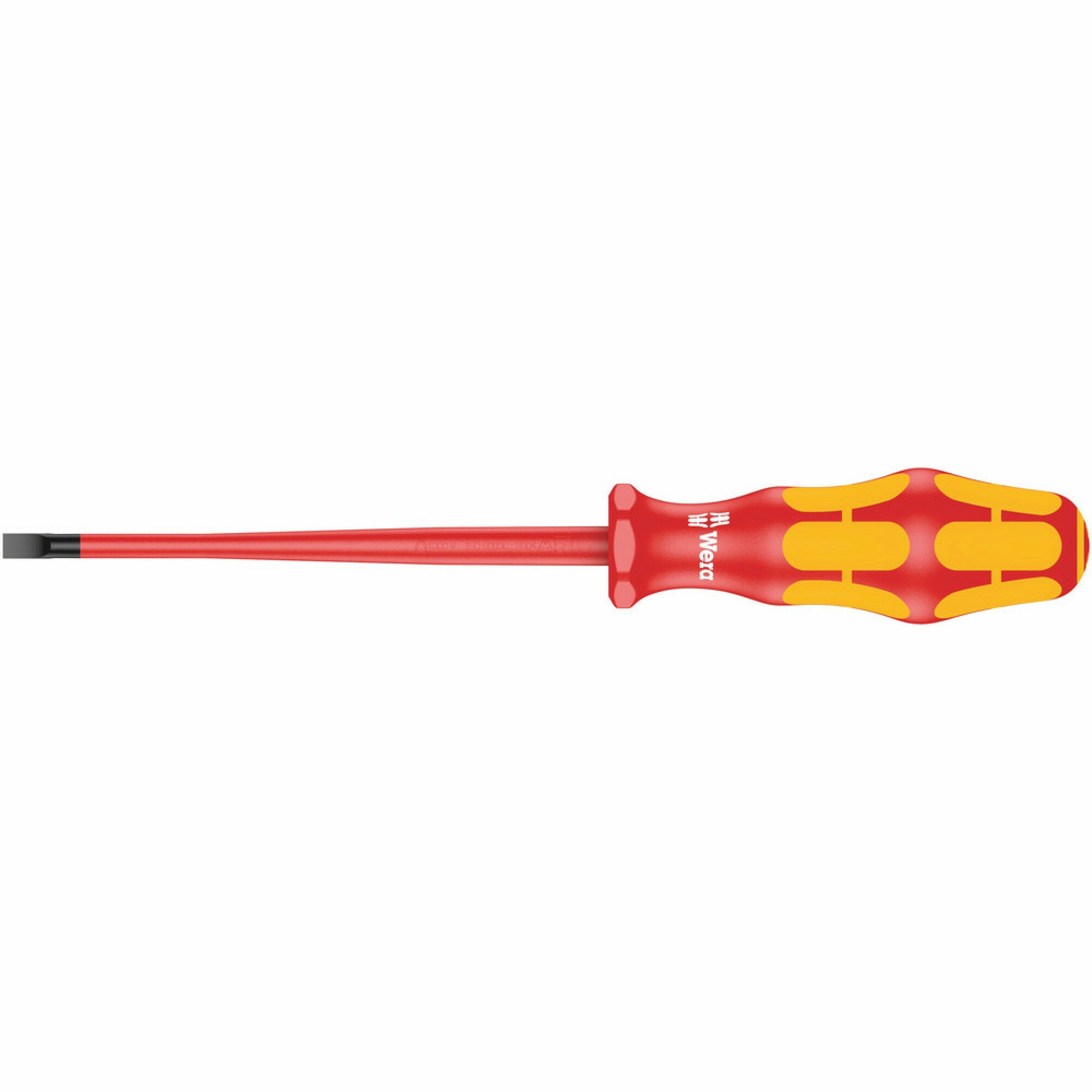Wera 160 iS VDE Insulated screwdriver with reduced blade diameter for slotted screws, 0.8 x 4 x 100 mm