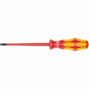 Wera 160 iS VDE Insulated screwdriver with reduced blade diameter for slotted screws, 1 x 5.5 x 125 mm