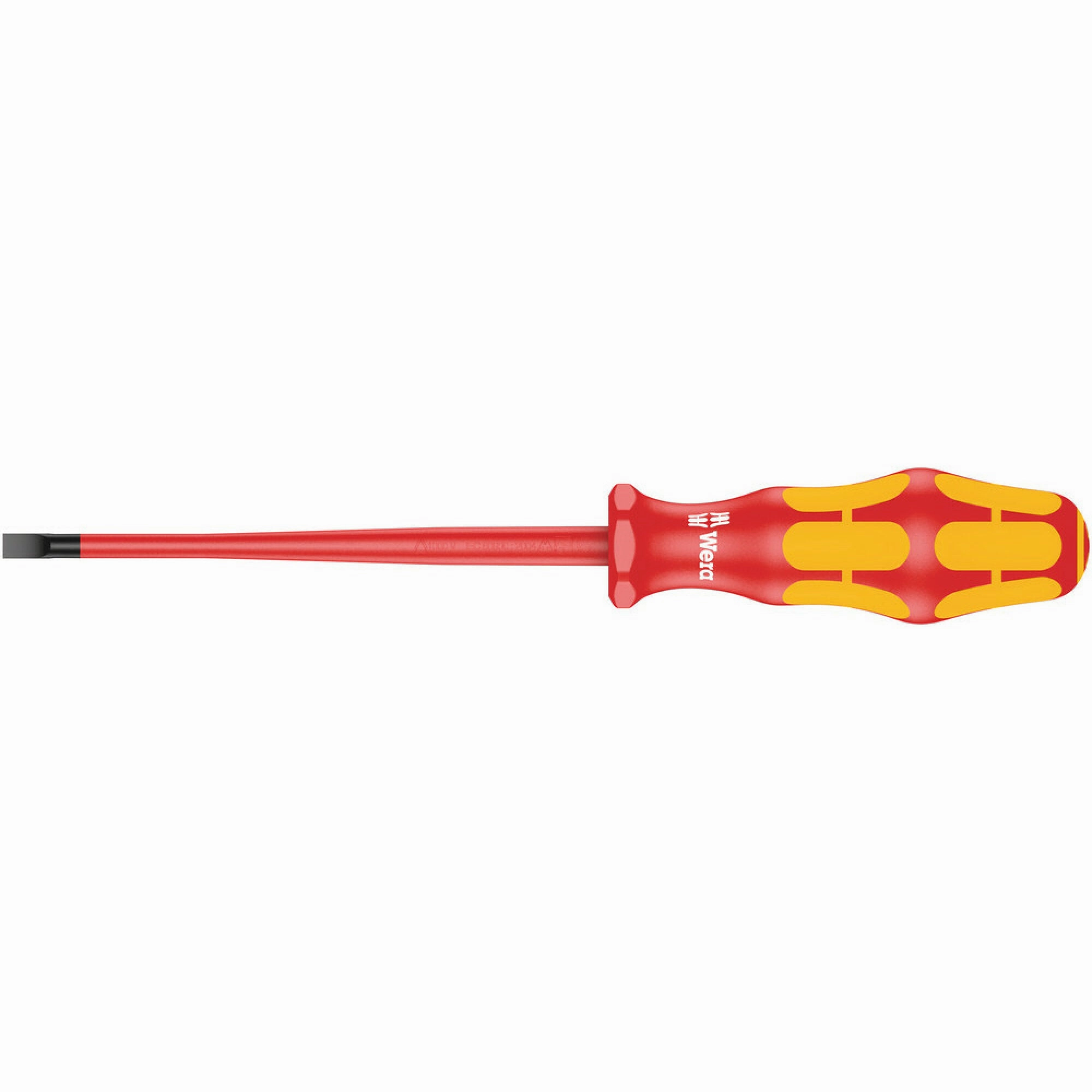 Wera 160 iS VDE Insulated screwdriver with reduced blade diameter for slotted screws, 1 x 5.5 x 125 mm