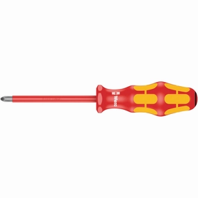 Wera 165 i PZ VDE Insulated screwdriver for Pozidriv screws, PZ 2 x 200 mm
