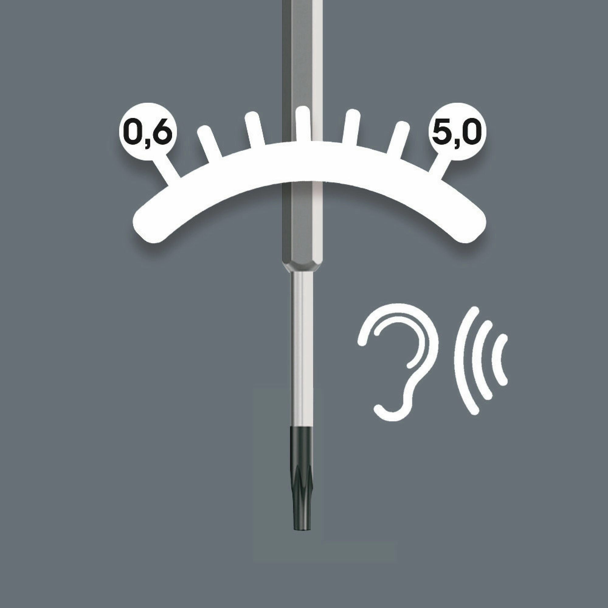 Wera 300 TX TORX Torque-indicator, TX 7 x 0.9 Nm