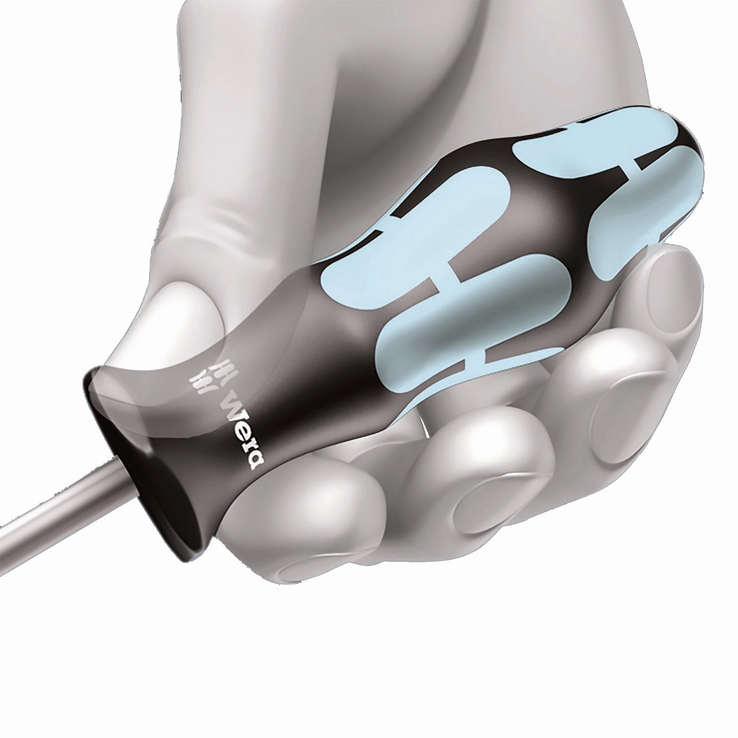 Wera 3355 PZ Screwdriver for Pozidriv screws, stainless, PZ 1 x 80 mm