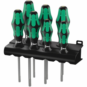 Wera 367/7 TORX HF Kraftform Plus Screwdriver set with holding function and rack, 7 pieces