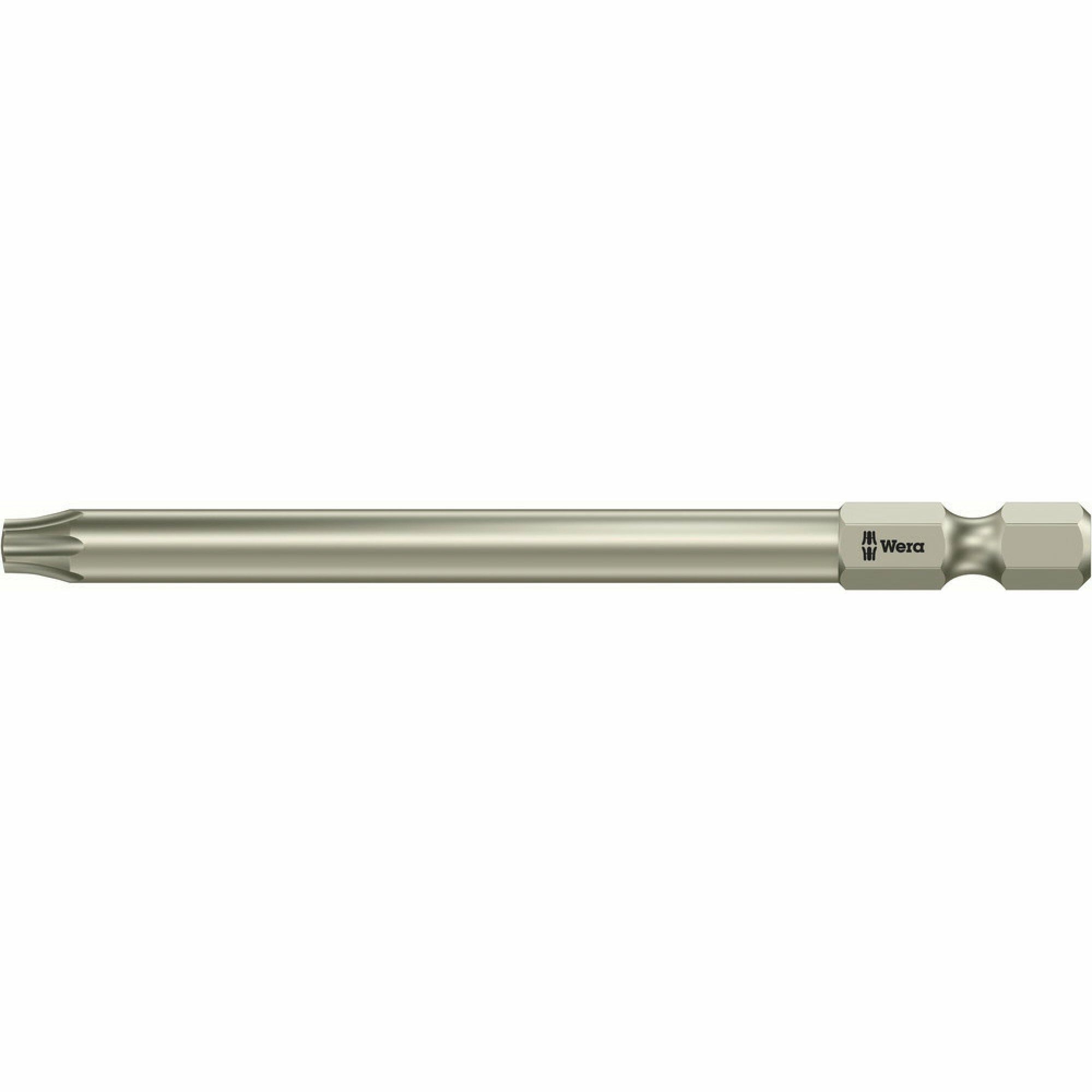 Wera 3867/4 TORX BO bits with bore hole, stainless, TX 15 x 89 mm
