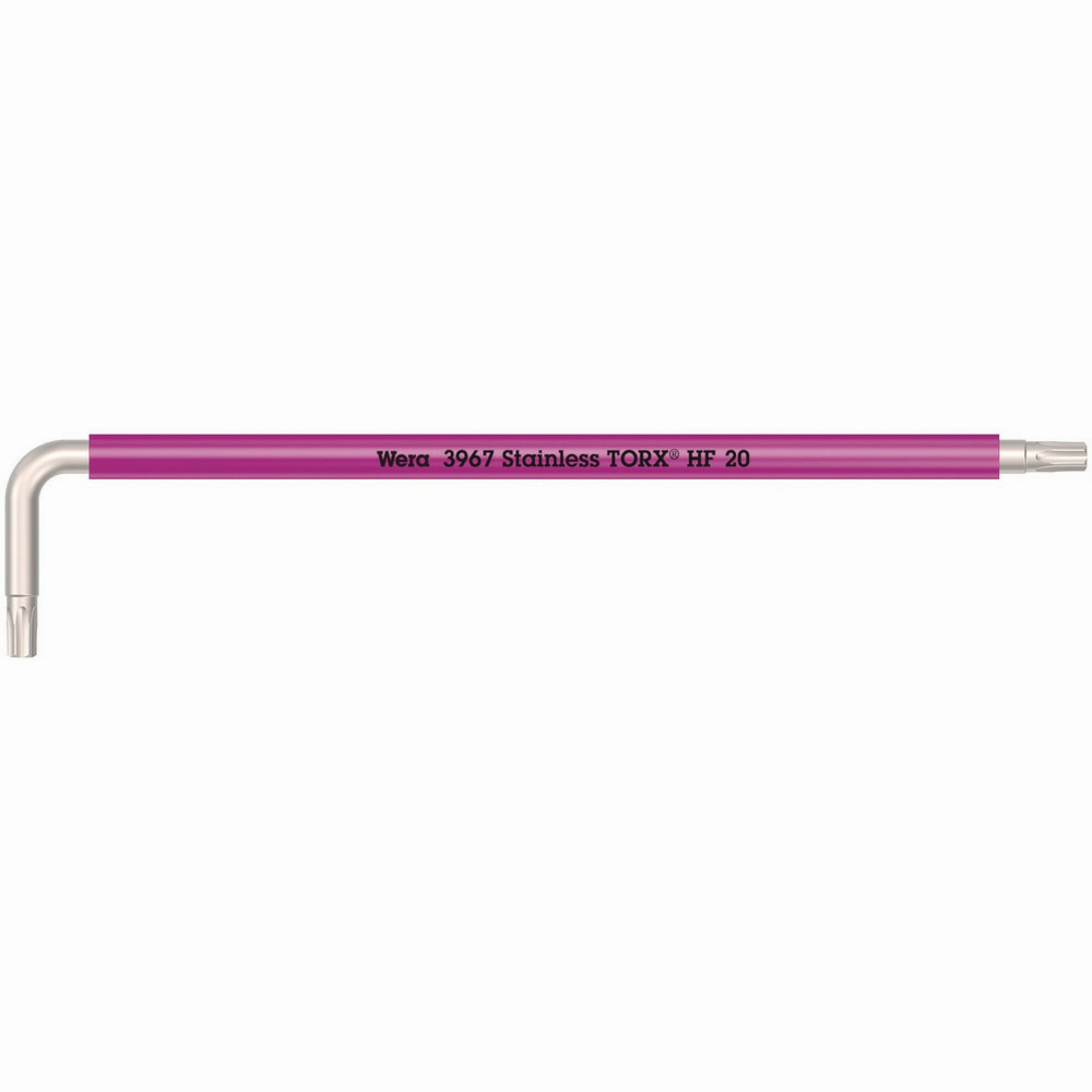Wera 3967 SXL HF TORX L-key Multicolour with holding function, long, stainless, TX 25 x 154 mm