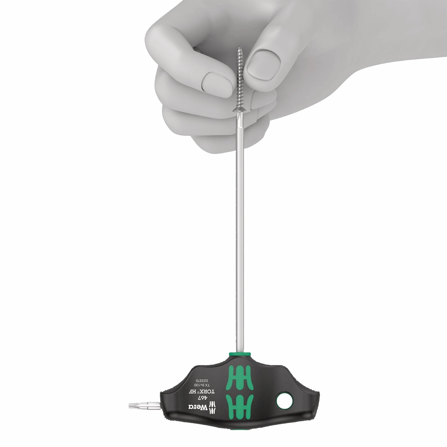 Wera 467 TORX HF T-handle screwdriver with holding function, TX 7 x 100 mm