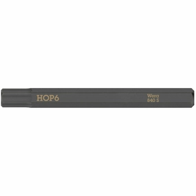 Wera 840 S Hex-Plus bits for impact screwdrivers, 3 x 70 mm