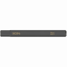 Wera 840 S Hex-Plus bits for impact screwdrivers, 6 x 70 mm