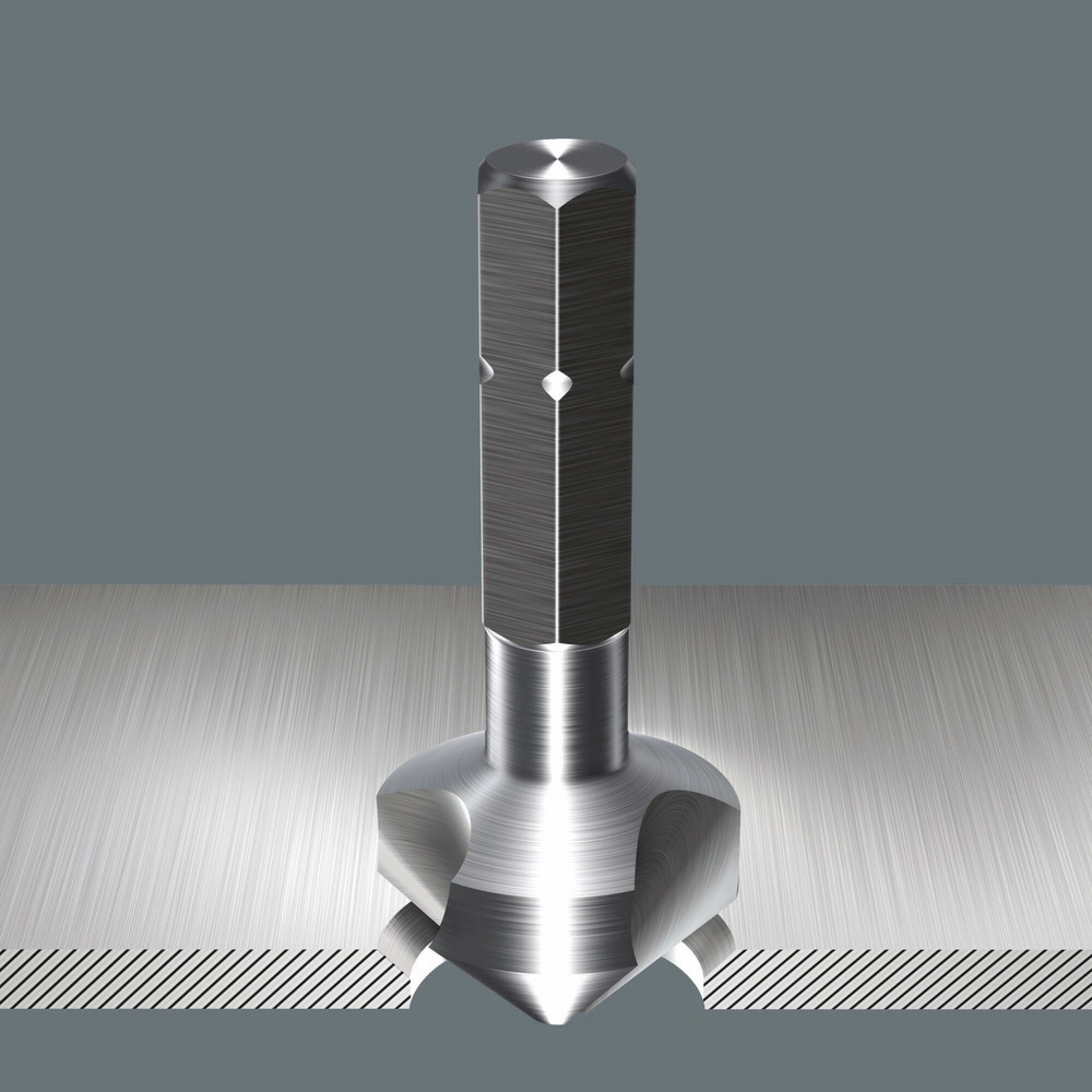Wera 846 3-flute Countersink Bit, 6.30 x 31 mm
