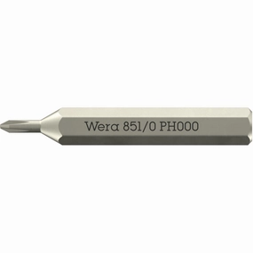 Wera 851/0 Micro Bits for Phillips Screws, PH000 x 30 mm