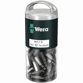 Wera 867/1 TORX DIY 100, TX 27 x 25 mm, 100 pieces