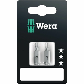 Wera 867/1 Z TORX BO bits with bore hole SB, TX 20 x 25 mm, 2 pieces