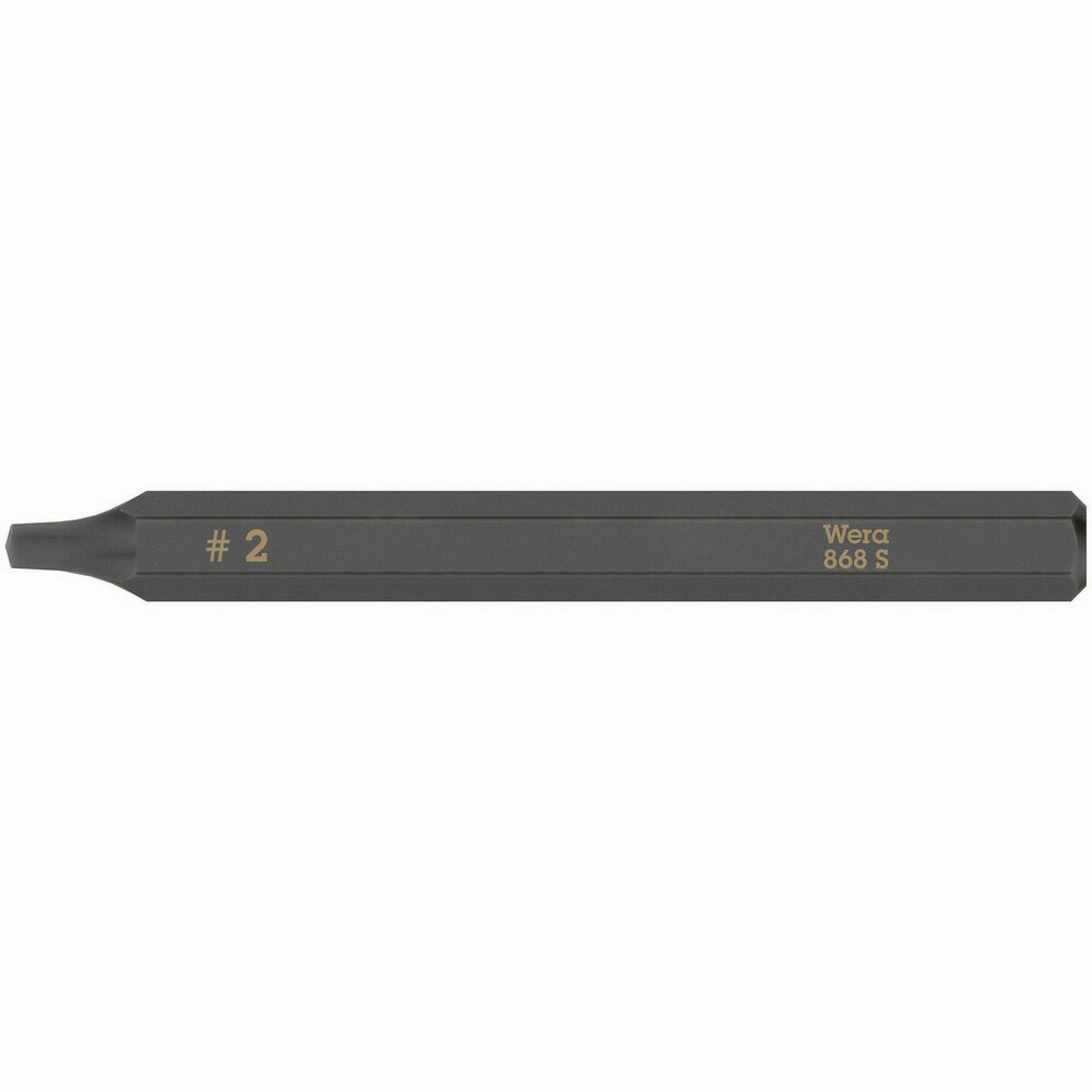 Wera 868 S Square head socket bits for impact screwdrivers, # 2 x 70 mm