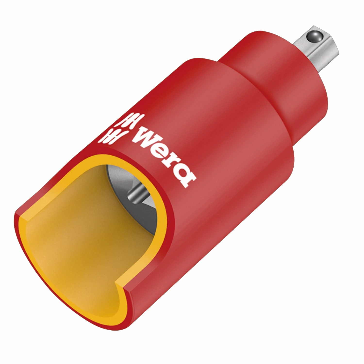 Wera 8740 B VDE HF Zyklop Hex bit socket, insulated, with holding function, 3/8" drive, 5 x 55 mm