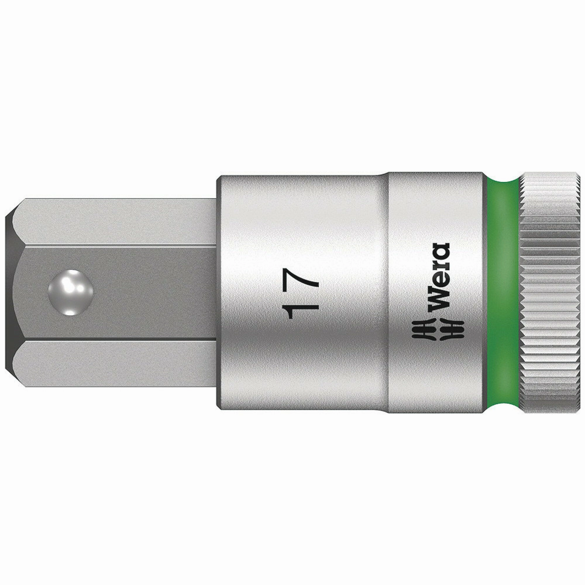 Wera 8740 C HF Zyklop bit socket with 1/2" drive with holding function, 6 x 60 mm