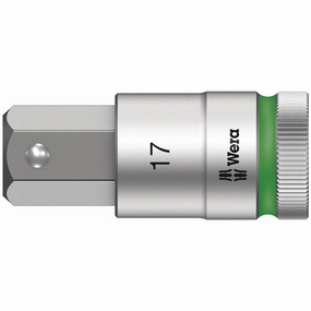 Wera 8740 C HF Zyklop bit socket with 1/2" drive with holding function, 7 x 60 mm
