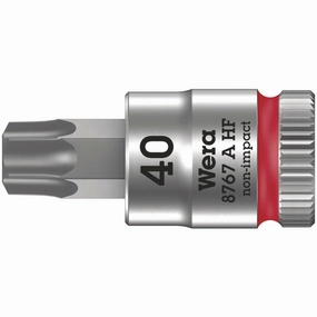 Wera 8767 A HF TORX Zyklop bit socket with holding function, 1/4" drive, TX 40 x 28 mm