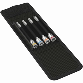 Wera 8767 A TORX HF 1 Zyklop bit socket set with holding function, 1/4" drive, 4 pieces
