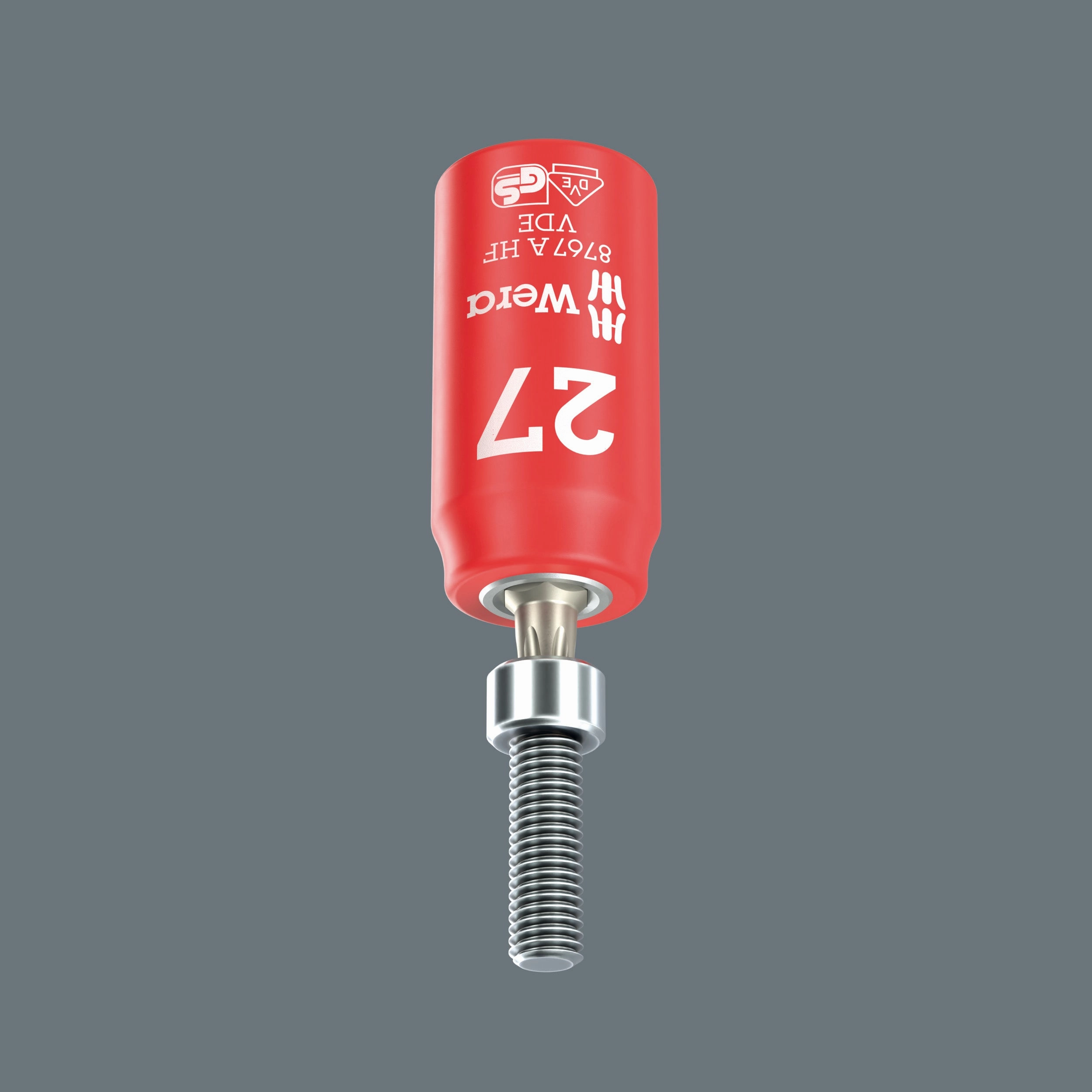 Wera 8767 A VDE HF TORX Zyklop Bit socket, insulated, with 1/4" drive, with holding function, T20
