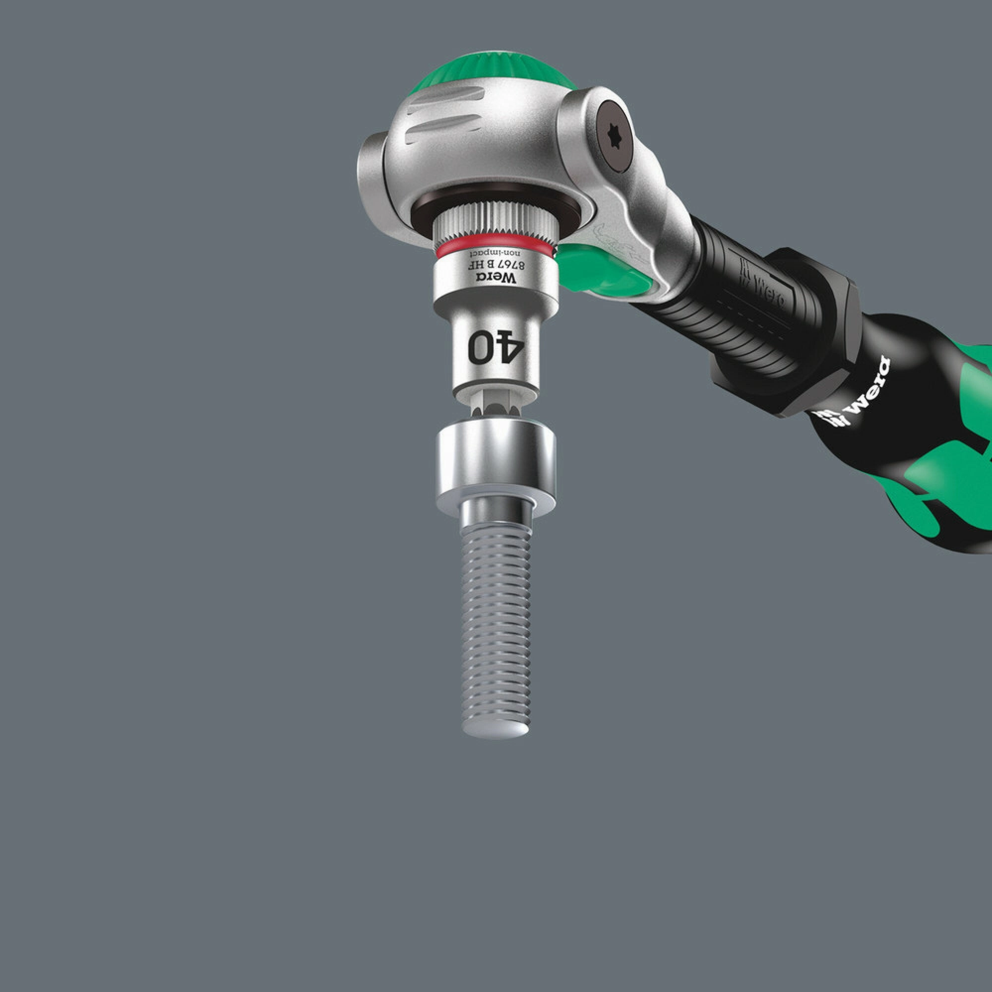 Wera 8767 B HF TORX Zyklop bit socket with holding function, 3/8" drive, TX 50 x 100 mm