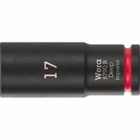 Wera 8790 B Impaktor Deep Socket with 3/8" drive, 17 mm