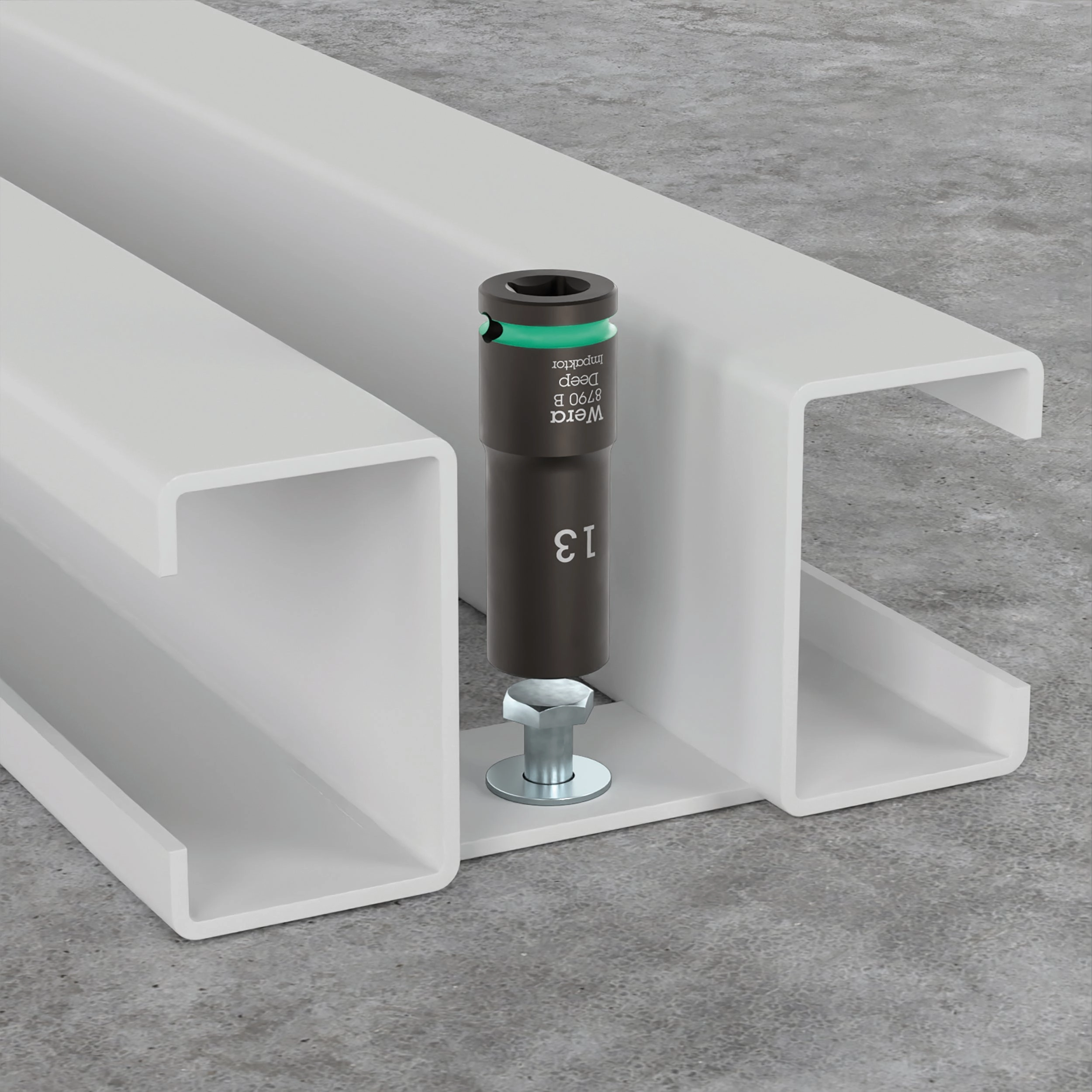 Wera 8790 B Impaktor Deep Socket with 3/8" drive, 21 mm