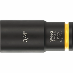 Wera 8790 B Impaktor Deep Socket with 3/8" drive, 3/4"