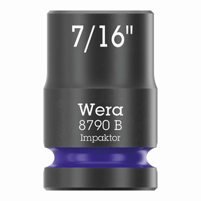 Wera 8790 B Impaktor socket with 3/8" drive, 7/16" x 30 mm