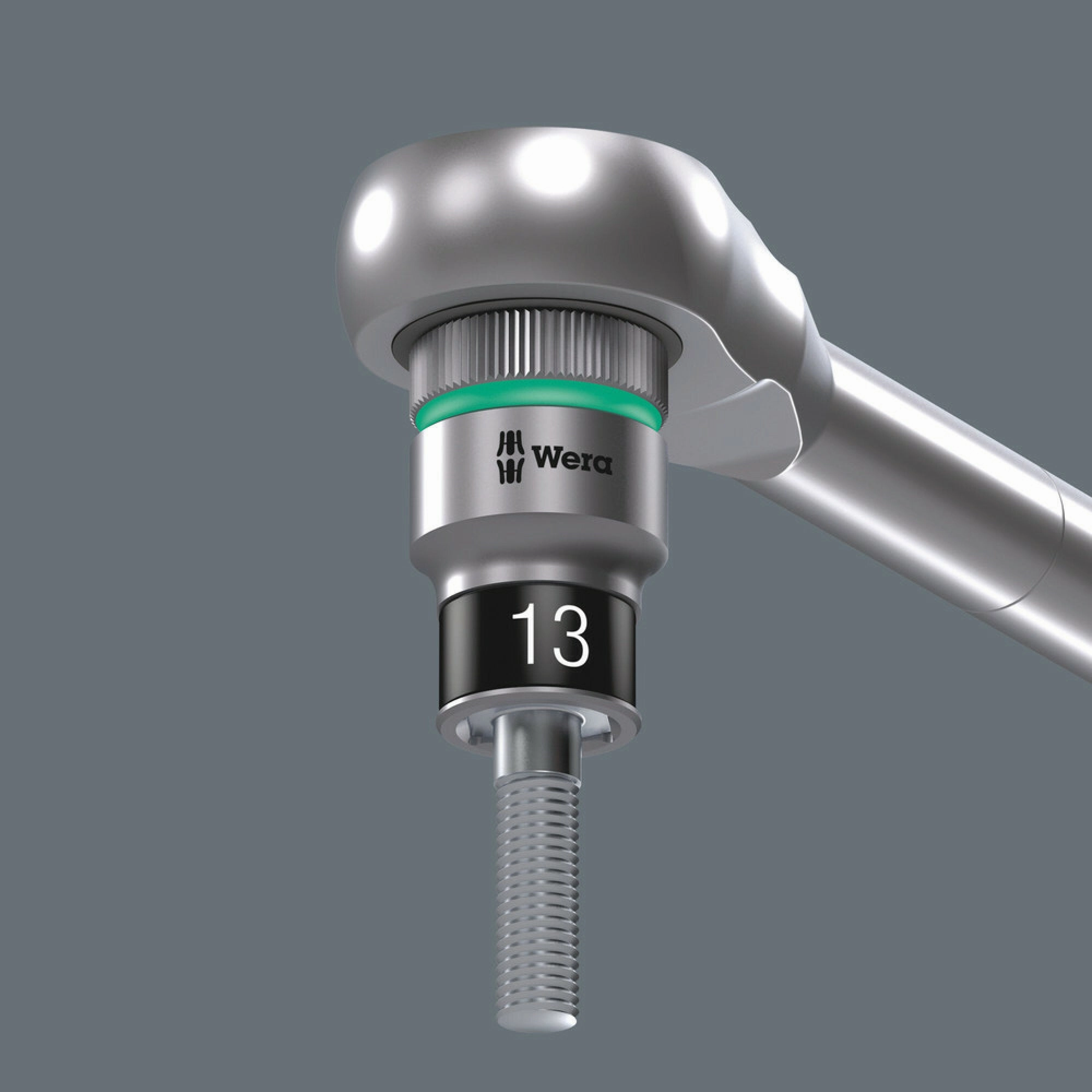 Wera 8790 HMA HF Zyklop socket with 1/4" drive with holding function, 12 x 23 mm