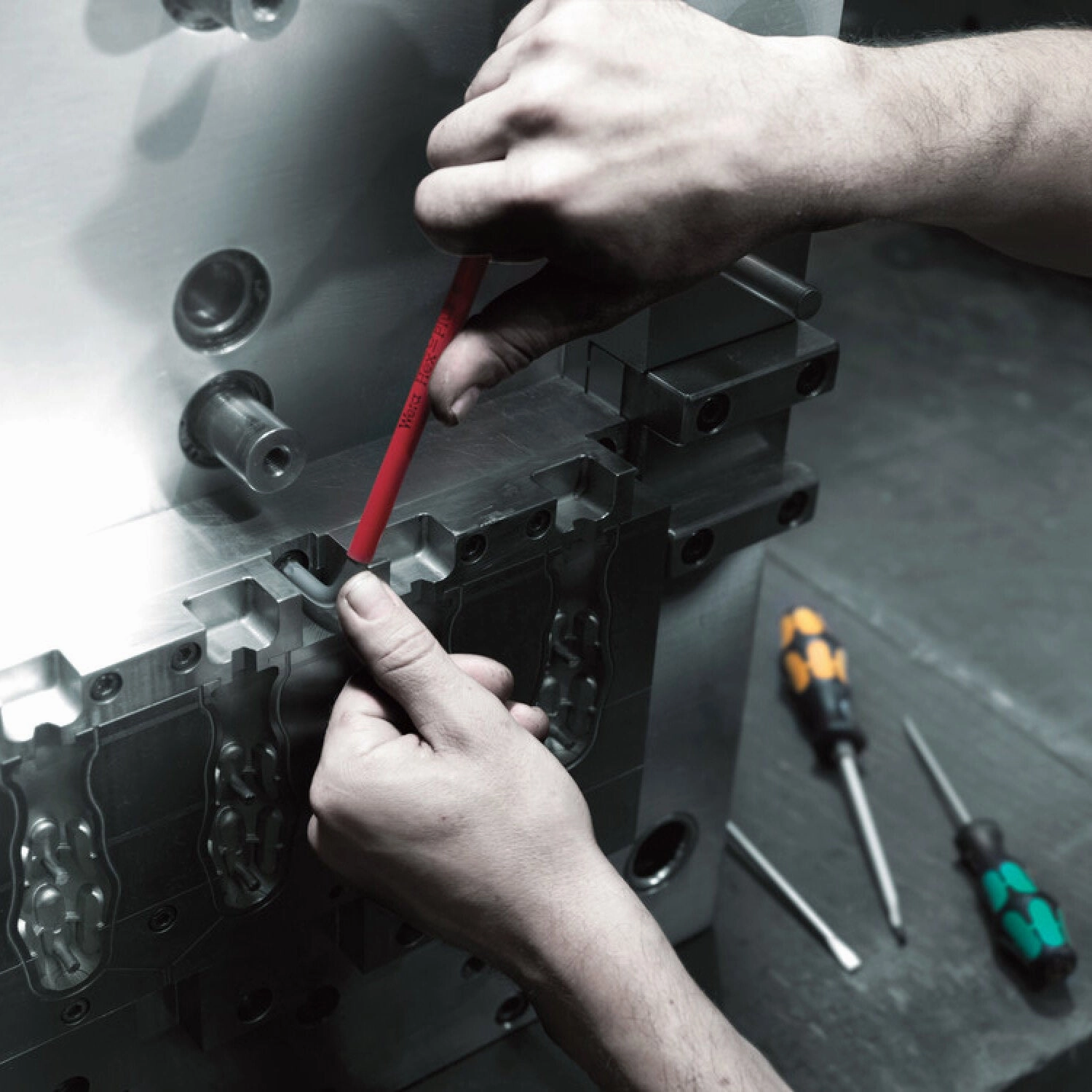 Wera 950/9 Hex-Plus Multicolour Imperial 3 L-key set, imperial, BlackLaser