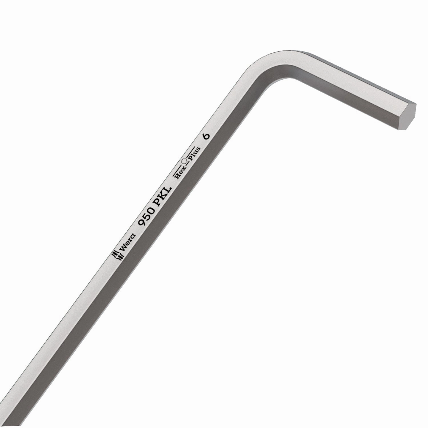Wera 950 PKLS L-key, metric, chrome plated, 2.5 x 112 mm